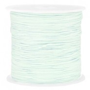 Macramé bead cord 0.8mm Frosted blue